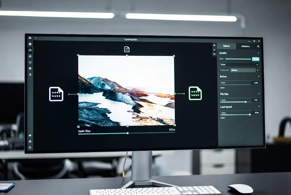 Panel de compresión y ajustes de calidad