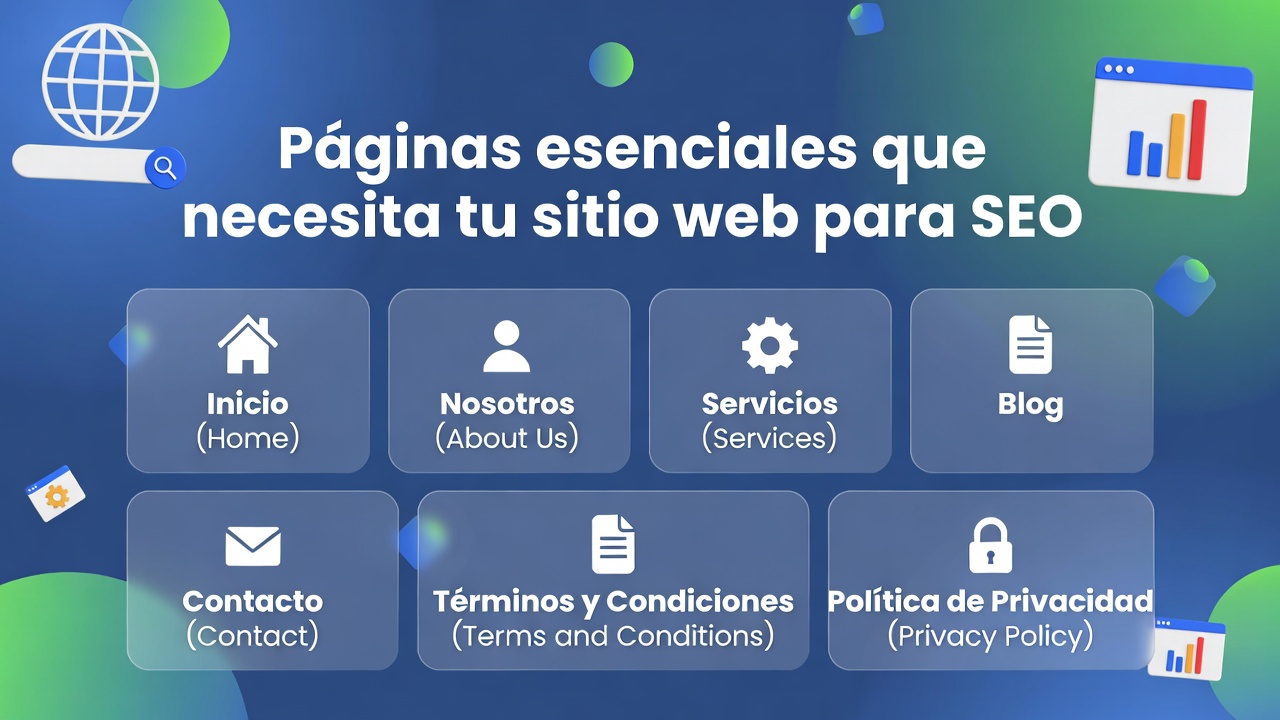 Las páginas esenciales que todo diseño web SEO necesita Las páginas esenciales que todo diseño web SEO necesita